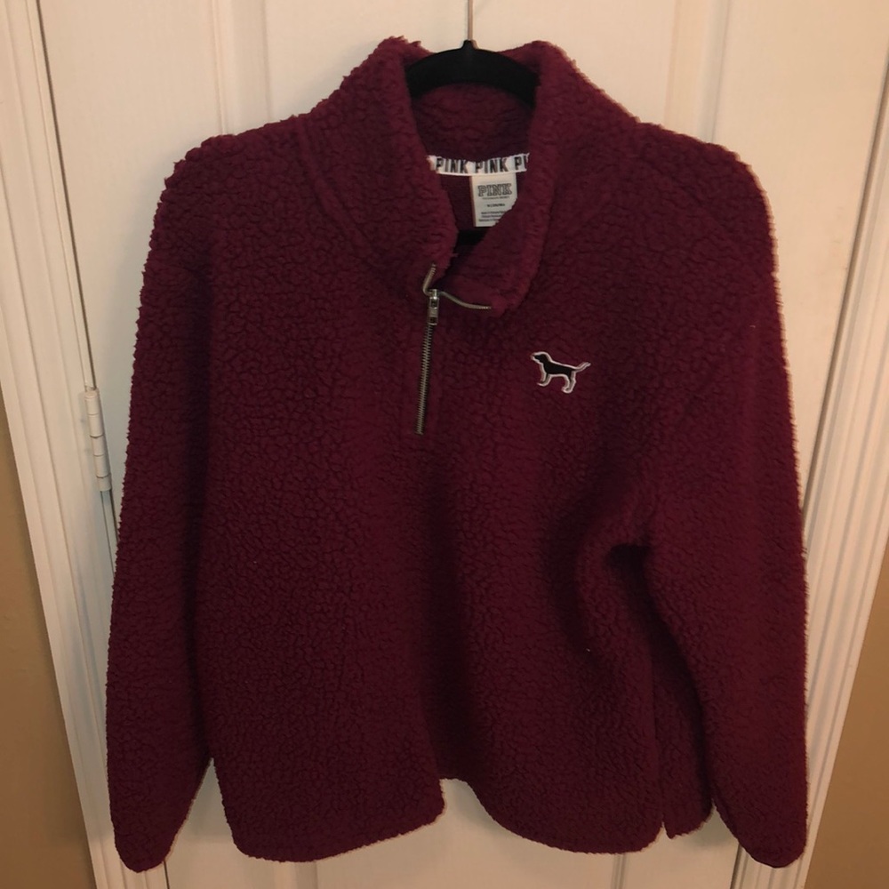 Half Zip Up “PINK” Fleece